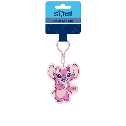 Pyramid Disney Stitch Angel Torch Light Key Clip
