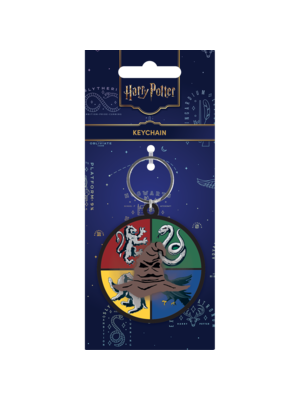 Pyramid Harry Potter Sorting Hat 3D Spinner Keychain