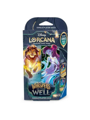 Ravensburger Disney Lorcana TCG Whispers in The Well Player Deck Simba & Megara