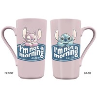 Disney Stitch & Angel Im Not A Morning Alien Latte Mug 470ml