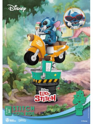 Beast Kingdom Disney Stitch Diorama Stitch Coin Ride D-Stage 041 16cm