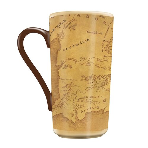 Pyramid Lord Of The Rings Map Latte Mug 470ml
