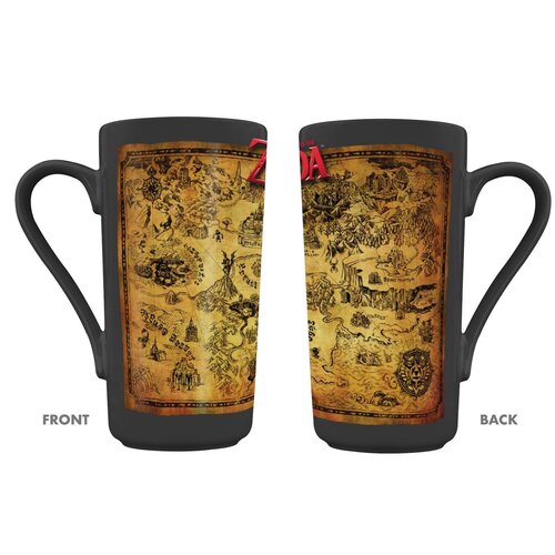 Pyramid Zelda Map Latte Mug 470ml