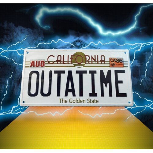 Fanattik Back to The Future Outatime Number Plate Replica