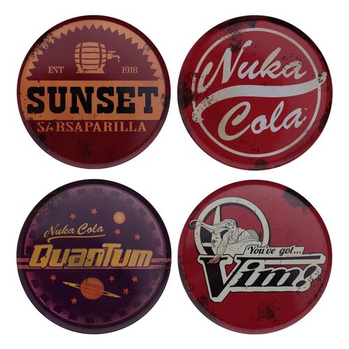 Fanattik Fallout 4 Embossed Metal Coasters