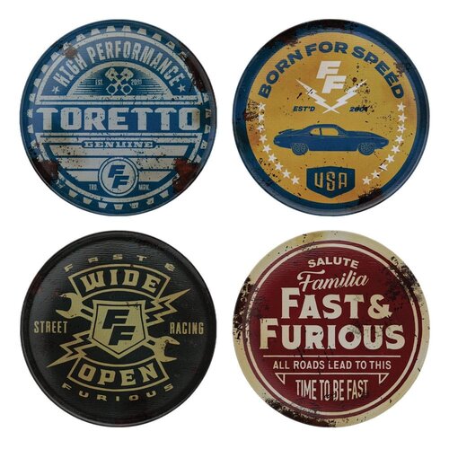 Fanattik Fast and Furious Set of 4 Coasters Limited Edition