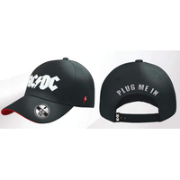 AC/DC Plug Me in Baseball Cap Washed