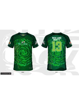 Cotton Division Rick and Morty 13 Socer Jersey Men Size XXL