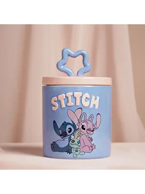 Widdop Disney Stitch and Angel Ceramic Cookie Jar