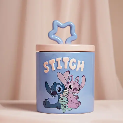 Widdop Disney Stitch and Angel Ceramic Cookie Jar
