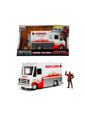Jada Toys Marvel Deadpool Foodtruck + Deadpool Figure 1:24 Diecast