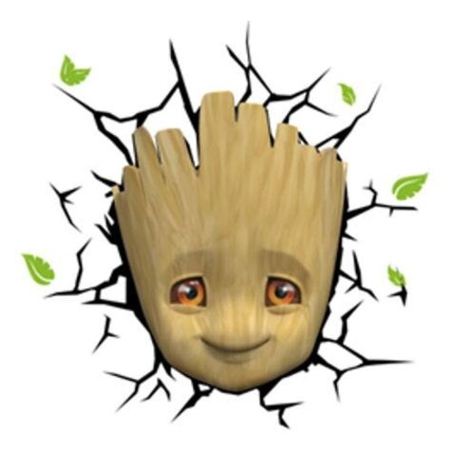 3D Light FX Marvel 3D Led Light Baby Groot Face