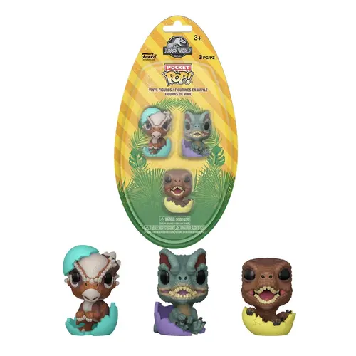 Funko Funko Pocket POP Egg! Jurassic Park 3pack Dinos
