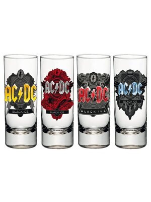 AC/DC Set of 4 Shot Glasses