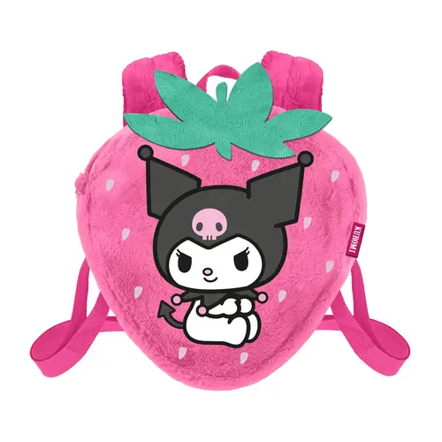 Karactermania Hello Kitty Kuromi Strawberry Mini Fur Backpack 25x22x12cm