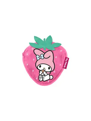 Karactermania Hello Kitty My Melody Strawberry Fur Coin Purse 12x11x2cm