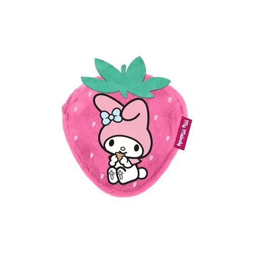 Karactermania Hello Kitty My Melody Strawberry Fur Coin Purse 12x11x2cm