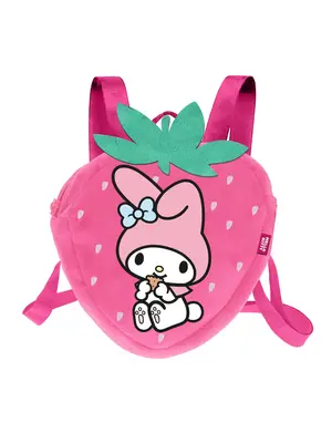 Karactermania Hello Kitty My Melody Strawberry Mini Fur Backpack 25x22x12cm