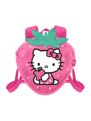 Karactermania Hello Kitty Strawberry Mini Fur Backpack 25x22x12cm