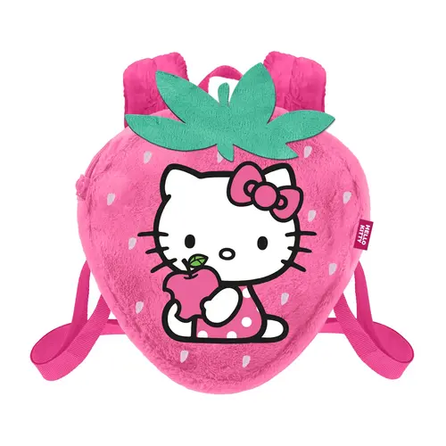 Karactermania Hello Kitty Strawberry Mini Fur Backpack 25x22x12cm