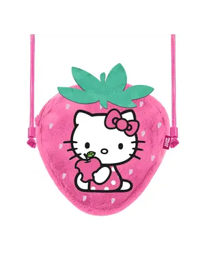 Karactermania Hello Kitty Strawberry Mini Fur Shoulder Bag 20x15x6cm