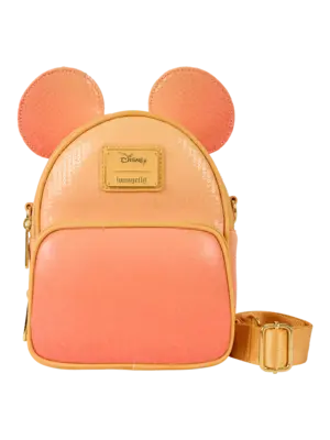 Loungefly Disney Mickey Mouse Glitter Convertible Crossbody Bag loungefly