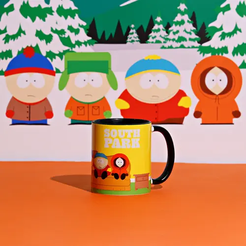 Widdop South Park Watching TV 325ML Inner Colored Mug