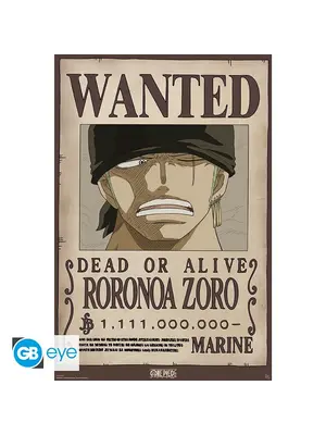 GB Eye One Piece Max Poster 91.5 x 61 cm Wanted Zoro Wano