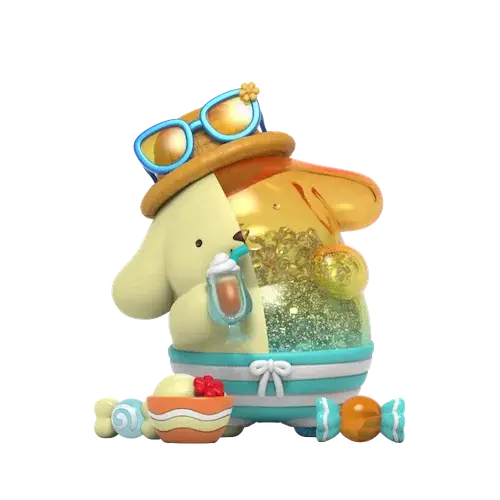 Mighty Jaxx Hello Kitty Pompompurin Sea Breeze Figure