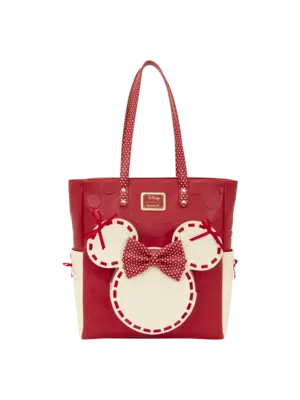 Loungefly Disney Minnie Mouse Rock The Dots Tote Bag Loungefly