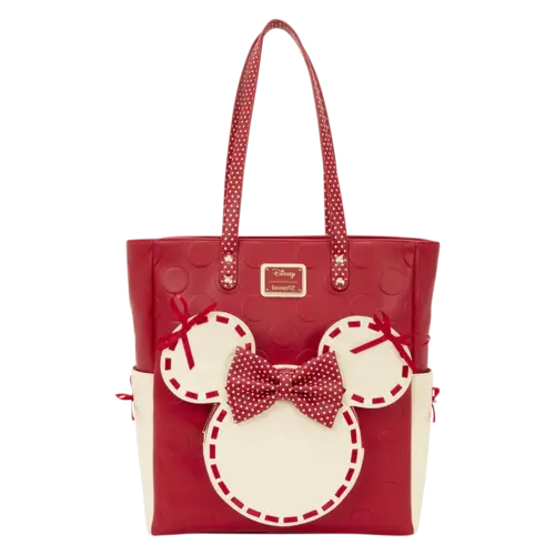 Loungefly Disney Minnie Mouse Rock The Dots Tote Bag Loungefly