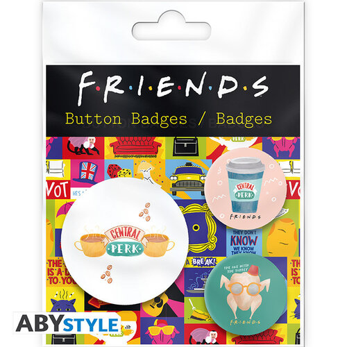 Abystyle Friends Badge Pack Central Perk & Co