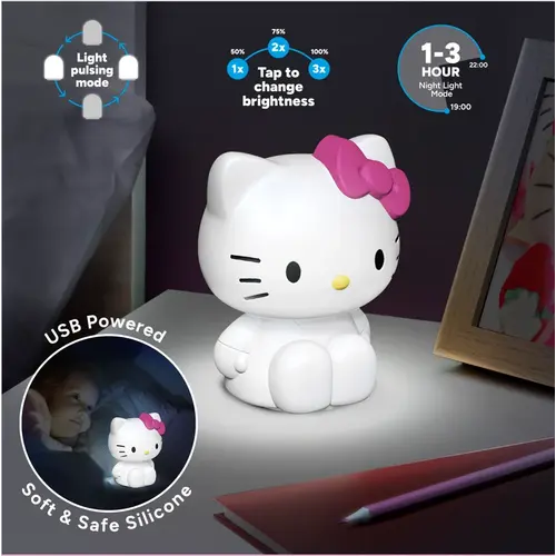 Paladone Hello Kitty Squishy Glo Silicone Light Rechargeable 18cm