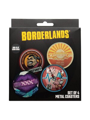 Fanattik Borderlands 4 Embossed Metal Coasters