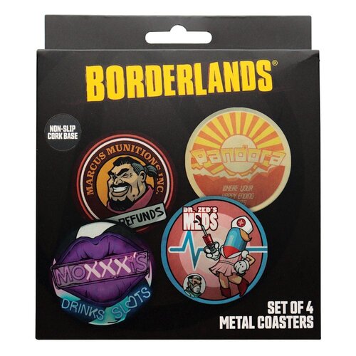 Fanattik Borderlands 4 Embossed Metal Coasters