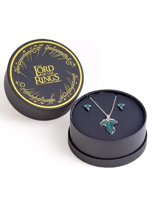 Carat Lord of The Rings Leaf od Lorien Gift Set Necklace and Earrings