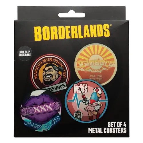 Fanattik Borderlands 4 Embossed Metal Coasters
