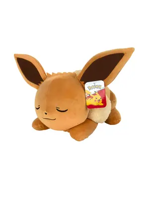 Jazwares Pokemon Eevee Sleeping Pluche 45cm