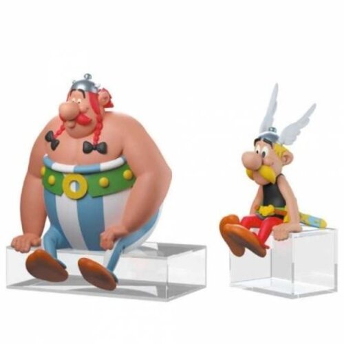 Plastoy Asterix & Obelix Seated Figurine Set Plastoy