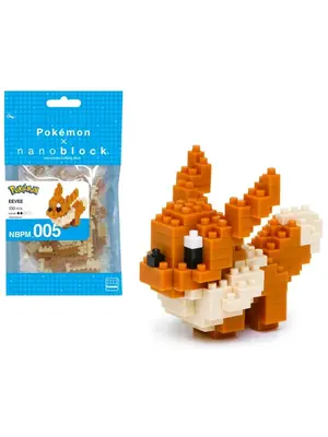Bandai Red Pokemon Eevee Nanoblock 10cm