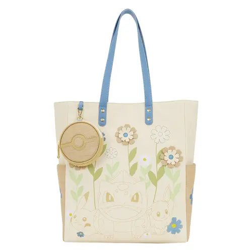Loungefly Pokemon Floral Loungefly Tote Bag