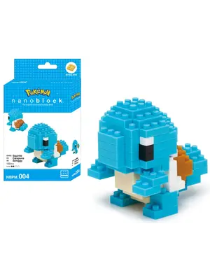 Bandai Red Pokemon Squirtle Nanoblock 10cm
