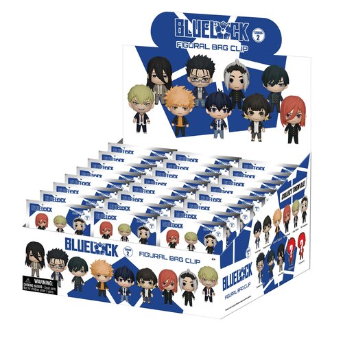 Monogram Blue Lock Series 2 3d Foam Bag Clip