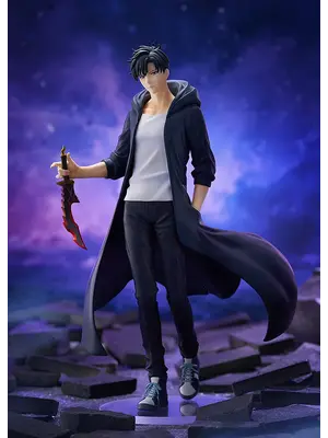 Goodsmile Solo Leveling Sung Jinwoo L Size 24cm PVC Figure POP Up Parade