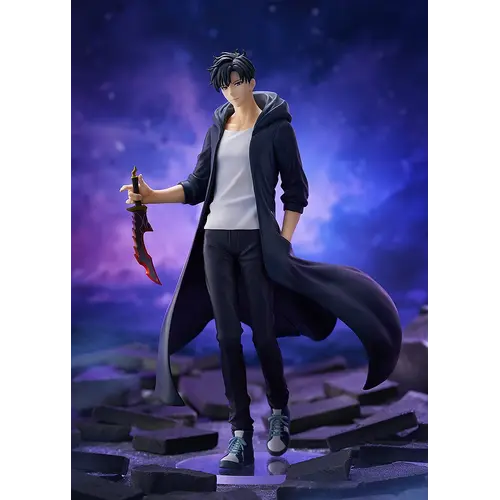 Goodsmile Solo Leveling Sung Jinwoo L Size 24cm PVC Figure POP Up Parade