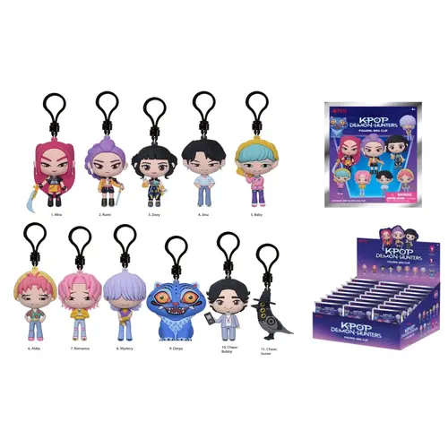Monogram K-POP Demon Hunters Series 1 3D Foam Bag Clip Keychain Mystery