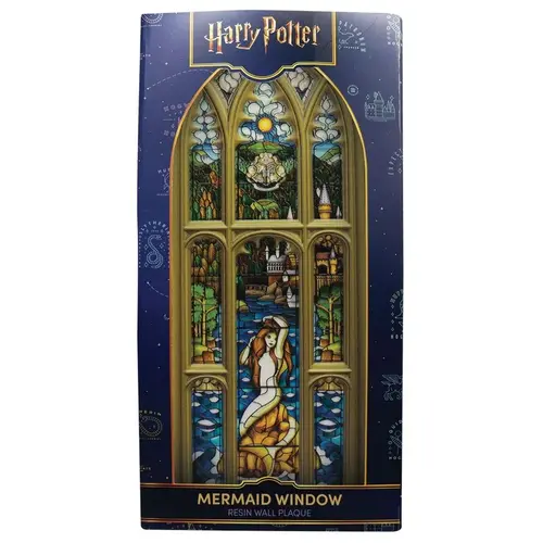 Fanattik Harry Potter Mermaid Stained Glass Window Resin Plaque Limited Edition