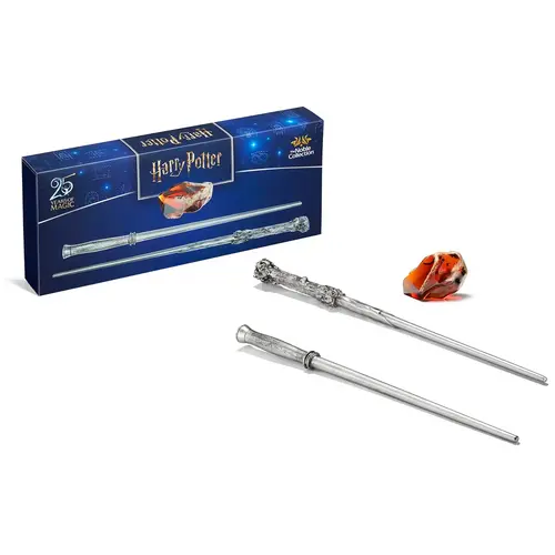 The Noble Collection Harry Potter Anniversary Gift Box Philosopher's Stone & 2 Wands