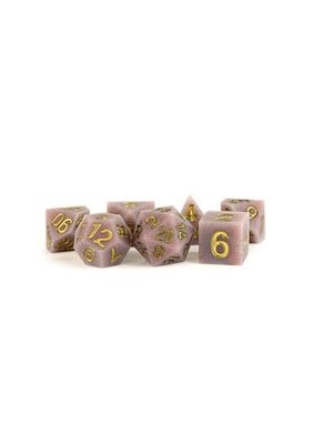 FanRoll Fanroll Sharp Edge Silicone Dice Set Volcanic Soot (7)