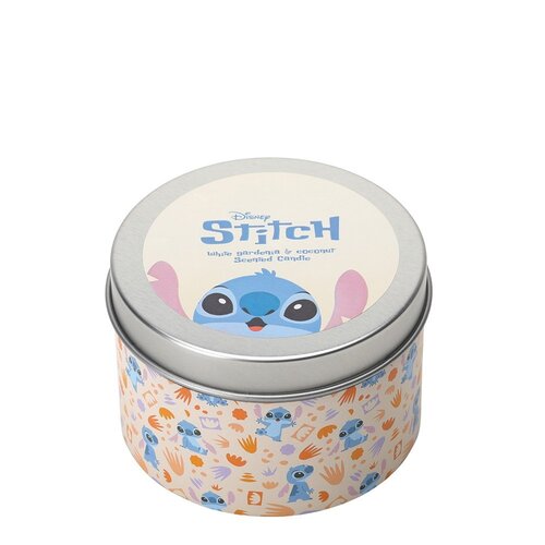 Disney Home Fragrance Disney Stitch White Gardena & Coconut Sended Candle in Tin